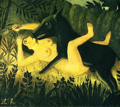 Beauty and the Beast Henri Rousseau